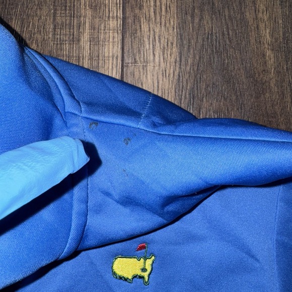 Masters Collection Kids Blue Pink Pullover 1/4 Zip Golf Sweatshirt Size Medium - Picture 8 of 8